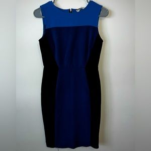 Womens Blue Loft Formal Sleeveless Dress